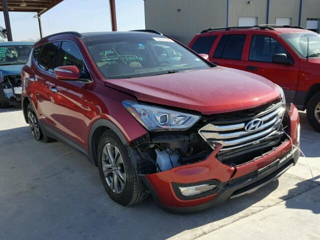 5XYZU3LB3EG194860 - 2014 HYUNDAI SANTA FE S RED photo 1