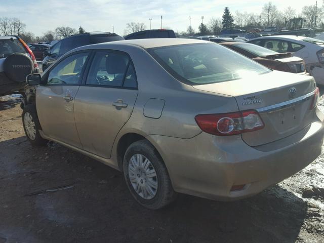 2T1BU4EE5BC592643 - 2011 TOYOTA COROLLA BA GOLD photo 3