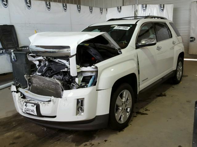 2GKFLYE30E6376610 - 2014 GMC TERRAIN SL WHITE photo 2