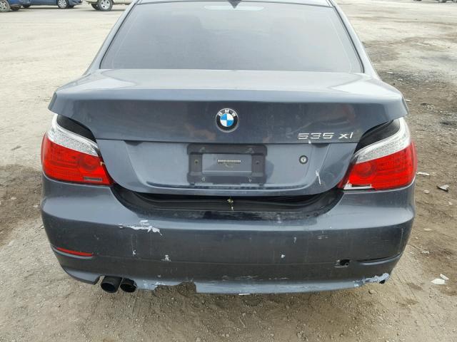 WBANV93578C130299 - 2008 BMW 535 XI GRAY photo 9