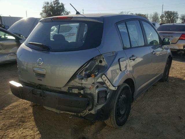 3N1BC13E39L450435 - 2009 NISSAN VERSA S GRAY photo 4