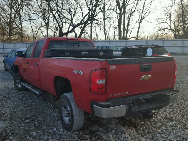 1GC4KXBG9AF124622 - 2010 CHEVROLET SILVERADO RED photo 3