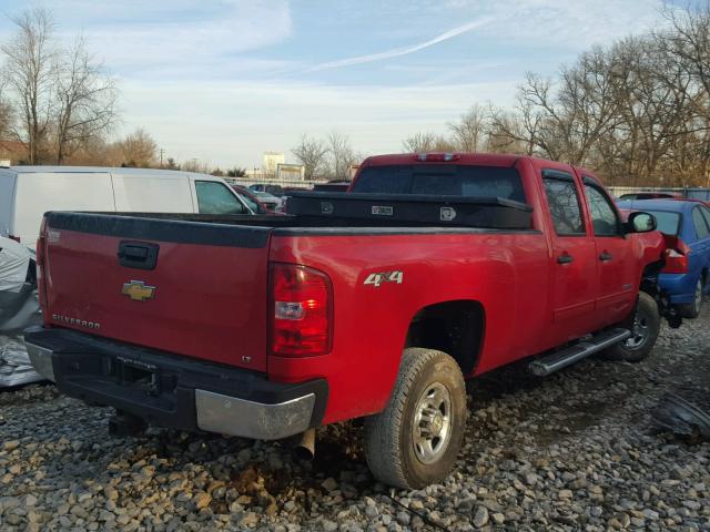 1GC4KXBG9AF124622 - 2010 CHEVROLET SILVERADO RED photo 4