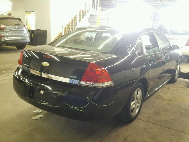 2G1WA5EK3A1230483 - 2010 CHEVROLET IMPALA LS BLACK photo 4