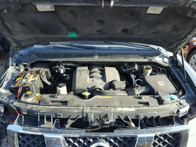 1N6AA07A74N590834 - 2004 NISSAN TITAN XE GRAY photo 7