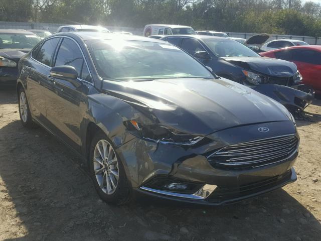 3FA6P0HD0HR137955 - 2017 FORD FUSION SE GRAY photo 1