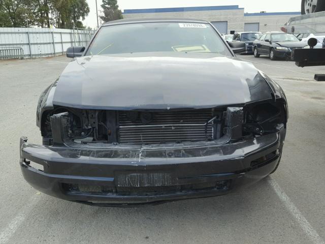 1ZVHT84N675370328 - 2007 FORD MUSTANG BLACK photo 9