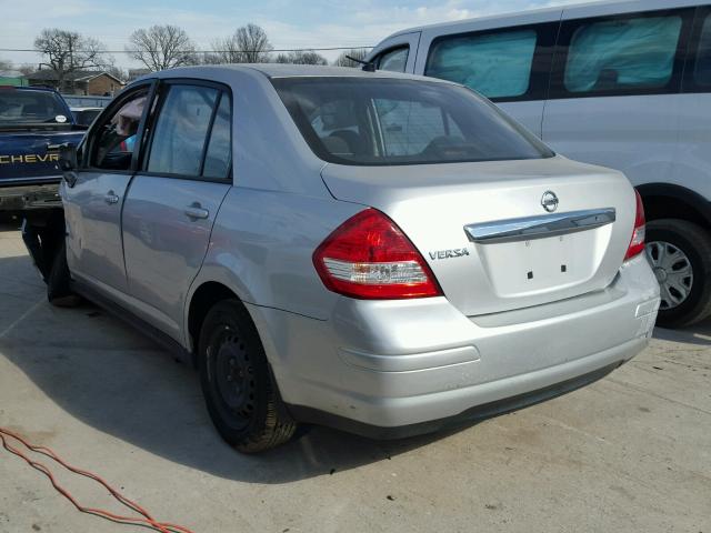 3N1BC1AP8BL427212 - 2011 NISSAN VERSA S GRAY photo 3