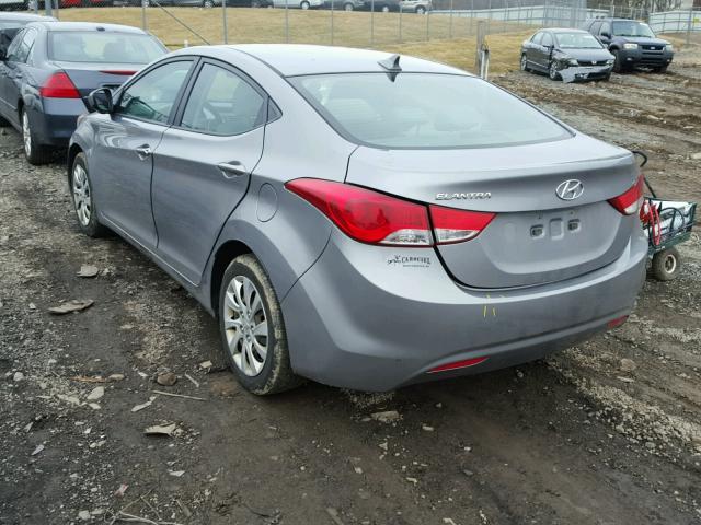 KMHDH4AE7CU449566 - 2012 HYUNDAI ELANTRA GL GRAY photo 3