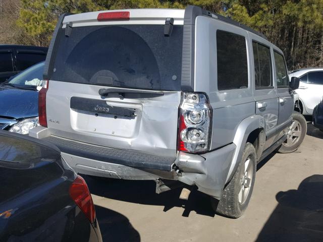 1J8HG48K67C512553 - 2007 JEEP COMMANDER SILVER photo 4