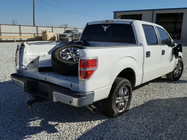 1FTFW1CV7AKE75480 - 2010 FORD F150 SUPER WHITE photo 4