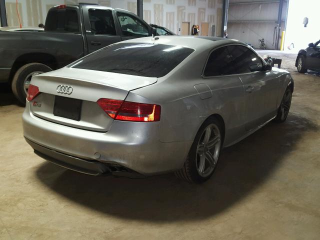 WAUCVAFR2CA005948 - 2012 AUDI S5 PREMIUM SILVER photo 4