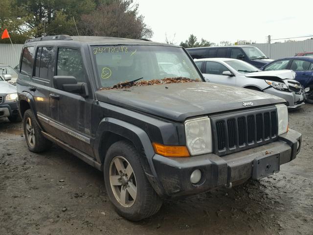 1J8HG48K86C285462 - 2006 JEEP COMMANDER BLACK photo 1