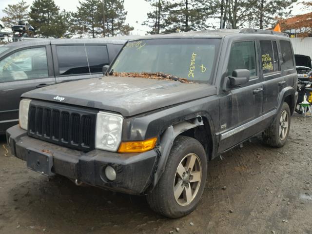 1J8HG48K86C285462 - 2006 JEEP COMMANDER BLACK photo 2