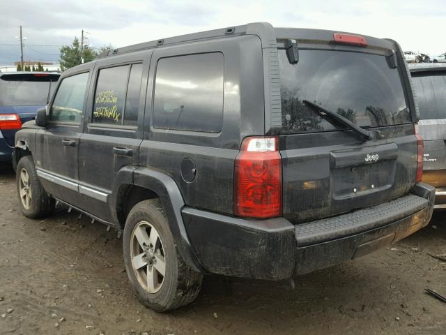 1J8HG48K86C285462 - 2006 JEEP COMMANDER BLACK photo 3