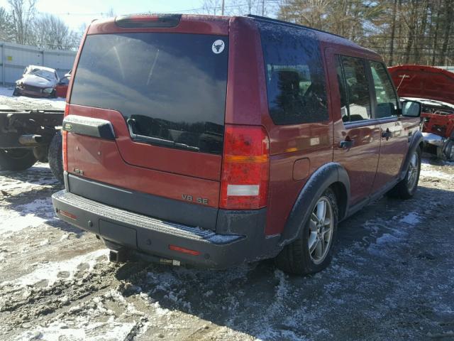 SALAE25497A421001 - 2007 LAND ROVER LR3 SE RED photo 4