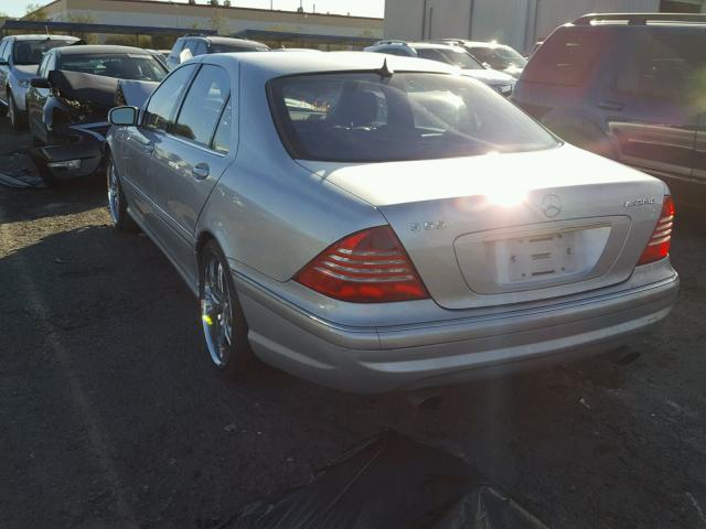 WDBNG73J91A186162 - 2001 MERCEDES-BENZ S 55 AMG SILVER photo 3