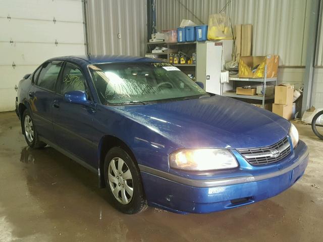 2G1WF52E439342536 - 2003 CHEVROLET IMPALA BLUE photo 1