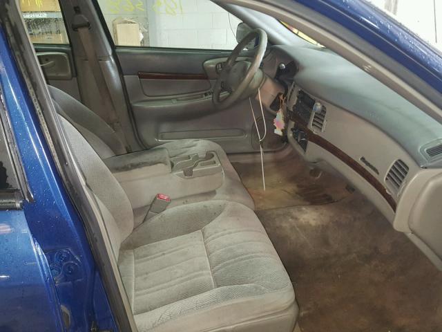 2G1WF52E439342536 - 2003 CHEVROLET IMPALA BLUE photo 5