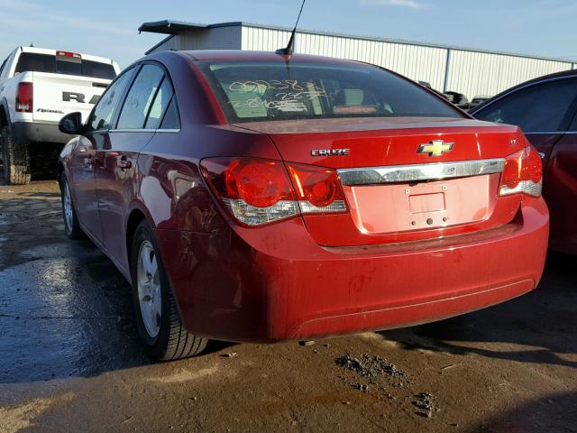 1G1PC5SB1E7222605 - 2014 CHEVROLET CRUZE LT RED photo 3