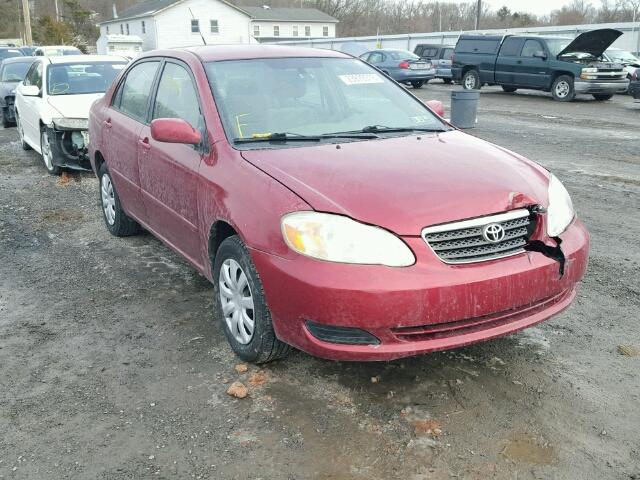 2T1BR30E65C430642 - 2005 TOYOTA COROLLA CE RED photo 1