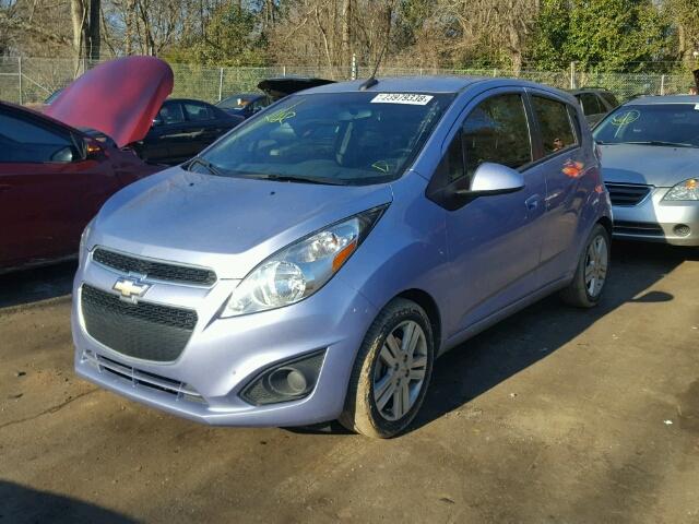 KL8CD6S90EC467529 - 2014 CHEVROLET SPARK 1LT BLUE photo 2