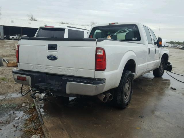 1FT7W2ATXFEB68581 - 2015 FORD F250 SUPER WHITE photo 4