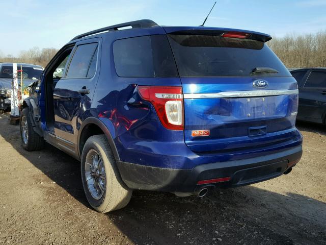 1FM5K7B83FGC60674 - 2015 FORD EXPLORER BLUE photo 3