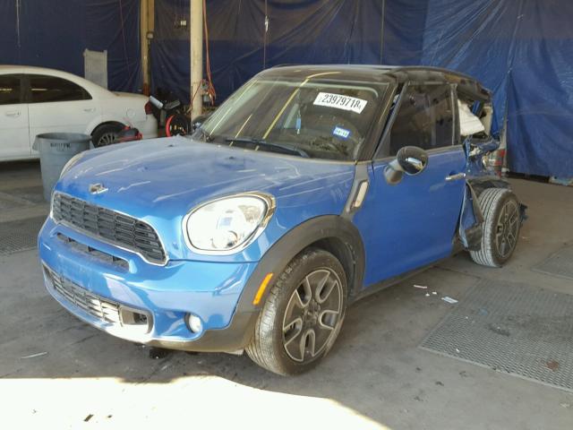 WMWZC3C58CWL83742 - 2012 MINI COOPER S C BLUE photo 2