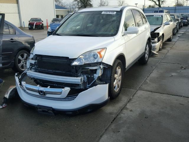 JHLRE38768C022321 - 2008 HONDA CR-V EXL WHITE photo 2