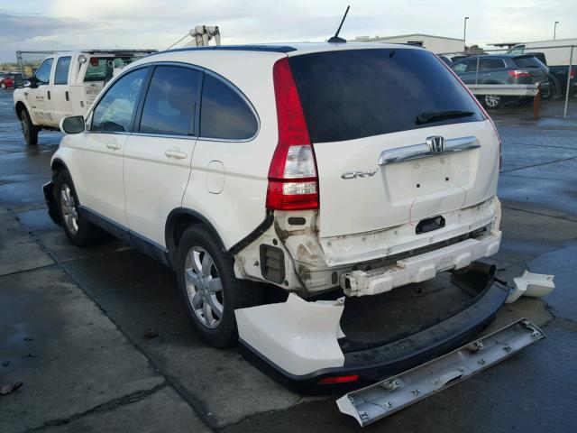 JHLRE38768C022321 - 2008 HONDA CR-V EXL WHITE photo 3