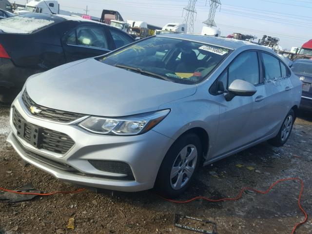 1G1BC5SM2G7315518 - 2016 CHEVROLET CRUZE LS SILVER photo 2