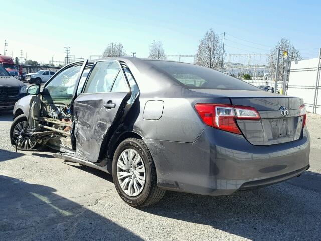 4T4BF1FK7CR241767 - 2012 TOYOTA CAMRY BASE GRAY photo 3