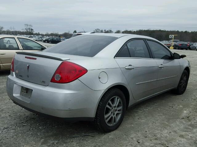 1G2ZG558064242324 - 2006 PONTIAC G6 SE1 SILVER photo 4