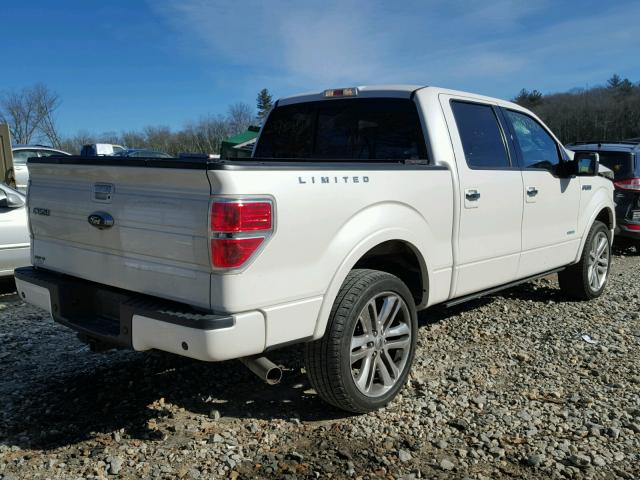 1FTFW1ET4EFA66010 - 2014 FORD F150 SUPER WHITE photo 4