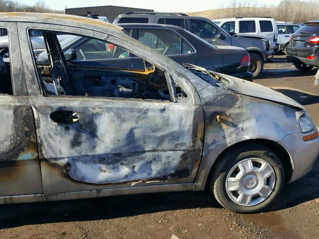 KL1TD52624B126412 - 2004 CHEVROLET AVEO BURN photo 10