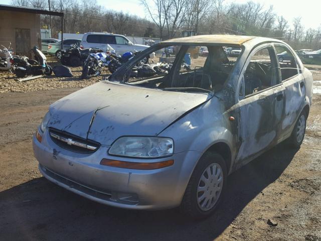 KL1TD52624B126412 - 2004 CHEVROLET AVEO BURN photo 2