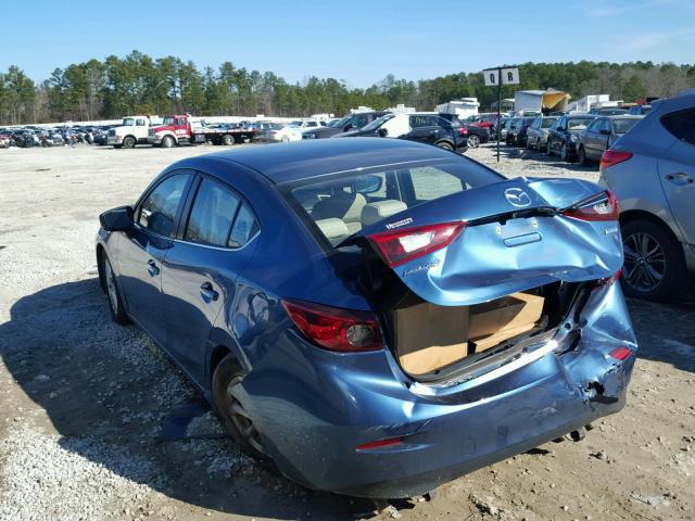 JM1BN1U78H1111540 - 2017 MAZDA 3 SPORT BLUE photo 3