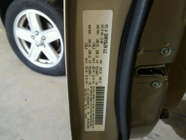 1J4FT47B29D208395 - 2009 JEEP COMPASS SP 金色 照片 10