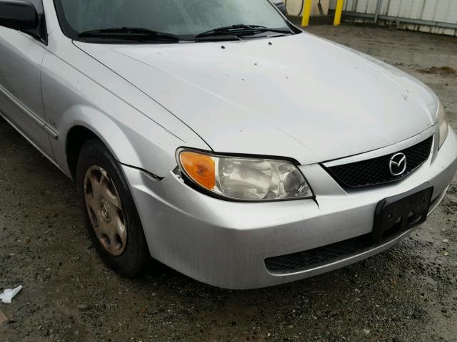 JM1BJ222310444927 - 2001 MAZDA PROTEGE DX SILVER photo 9