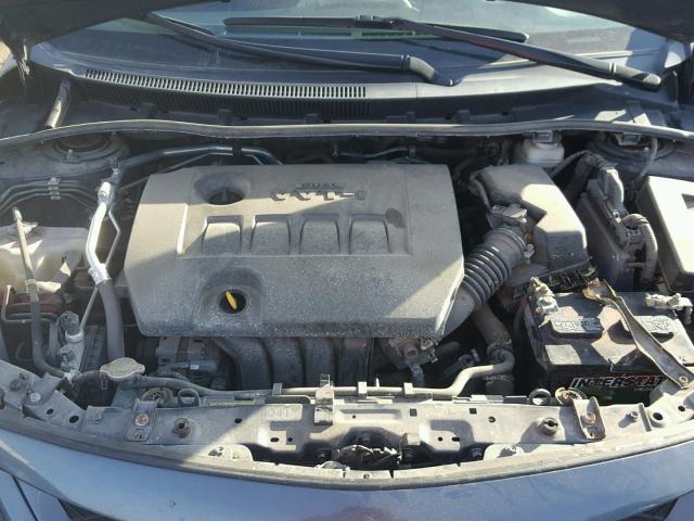 2T1BU4EE1BC555668 - 2011 TOYOTA COROLLA BA GRAY photo 7