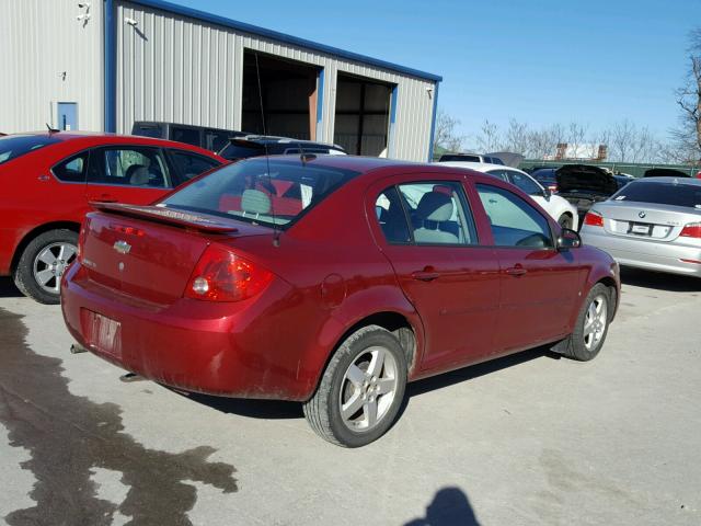 1G1AT58H197168763 - 2009 CHEVROLET COBALT LT MAROON photo 5