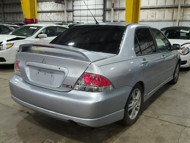 JA3AJ66F56U005212 - 2006 MITSUBISHI LANCER RAL SILVER photo 4