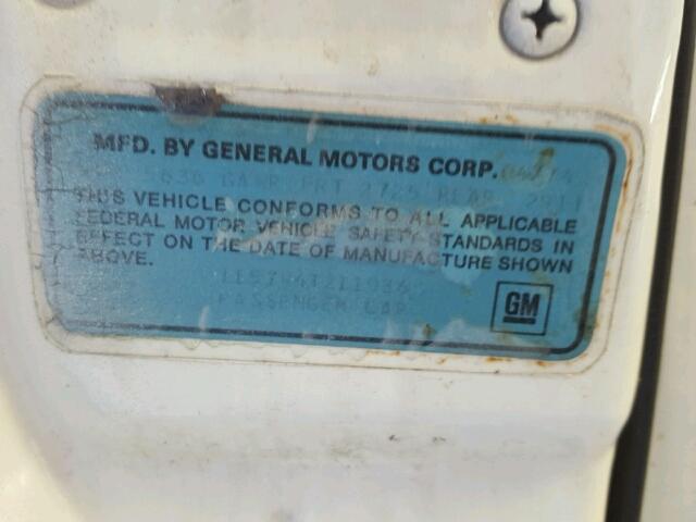 1L57R4T211936 - 1974 CHEVROLET IMPALA  SS 白色 照片 10