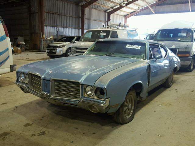 336771Z106571 - 1971 OLDSMOBILE CUTLASS BLUE photo 2