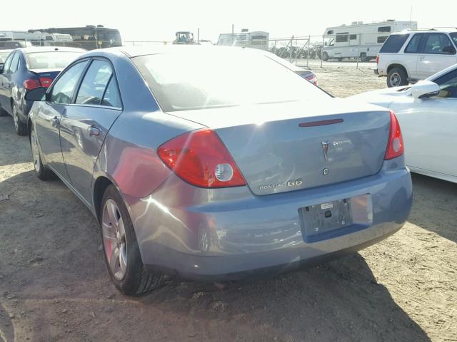 1G2ZG57B894143277 - 2009 PONTIAC G6 BLUE photo 3