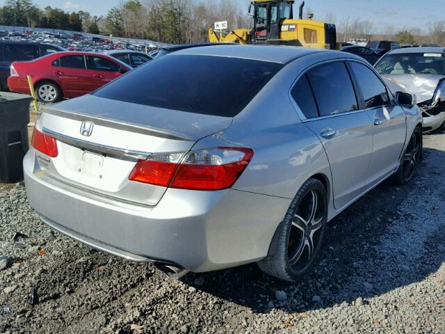 1HGCR2F74DA028971 - 2013 HONDA ACCORD EX SILVER photo 4