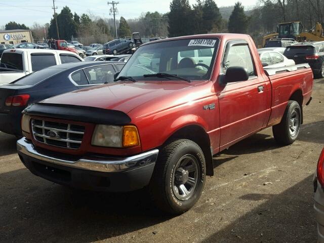 1FTYR10C91TA28565 - 2001 FORD RANGER RED photo 2