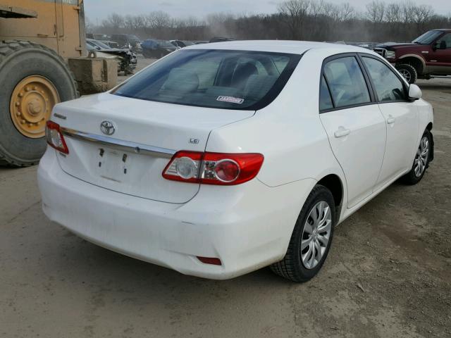 5YFBU4EE2CP051647 - 2012 TOYOTA COROLLA BA WHITE photo 4