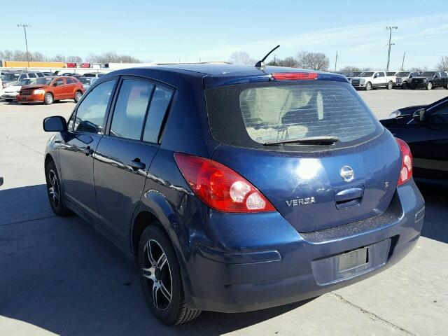 3N1BC13E27L453016 - 2007 NISSAN VERSA S BLUE photo 3